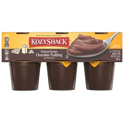 Kozy Shack Original Recipe Chocolate Pudding 6 Count - 24 Oz
