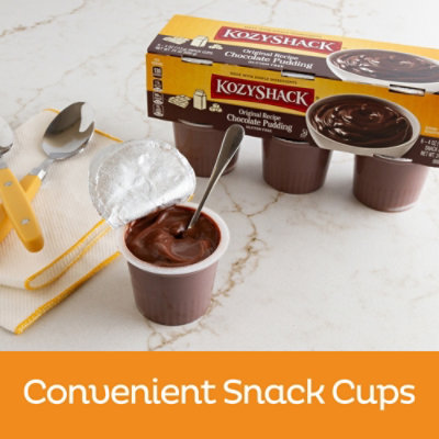 Kozy Shack Original Recipe Chocolate Pudding 6 Count - 24 Oz - Image 2