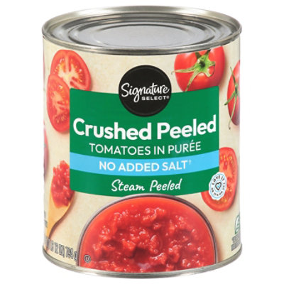 Signature SELECT Crushed In Rich Puree No Salt Added Tomatoes - 28 Oz