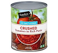 Signature SELECT Tomatoes Crushed in Rich Puree No Salt Added - 28 Oz