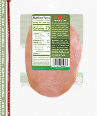 Applegate Natural Uncured Honey Ham - 7 Oz - Image 7