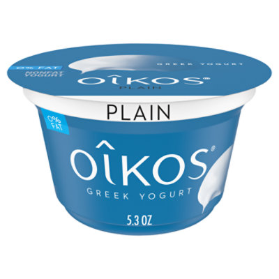 Oikos Plain Non Fat Greek Yogurt - 5.3 Oz
