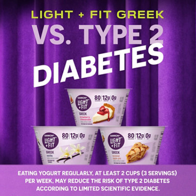 Light + Fit Nonfat Gluten-Free Toasted Coconut Vanilla Greek Yogurt - 4-5.3 Oz - Image 3