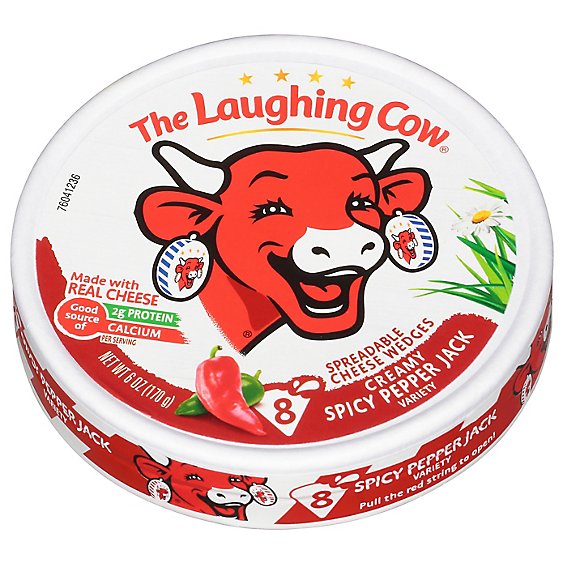 The Laughing Cow Creamy Spicy Pepper Jack Cheese Spread - 6 Oz