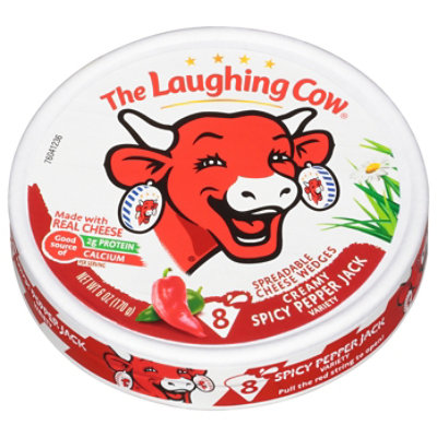 The Laughing Cow Creamy Spicy Pepper Jack Cheese Spread - 6 Oz