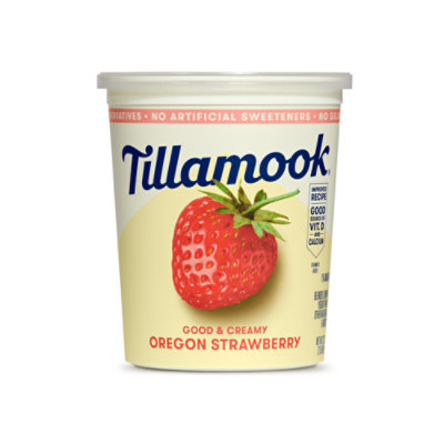 Tillamook Oregon Strawberry Low Fat Yogurt - 32 Oz - Image 1