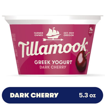 Tillamook Dark Cherry Greek Yogurt - 5.3 Oz - Image 1
