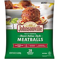 Johnsonville Meatballs Classic Italian Style Cooked 28 Meatballs - 24 Oz - Image 2