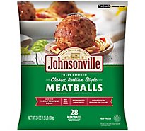 Johnsonville Meatballs Classic Italian Style Cooked 28 Meatballs - 24 Oz