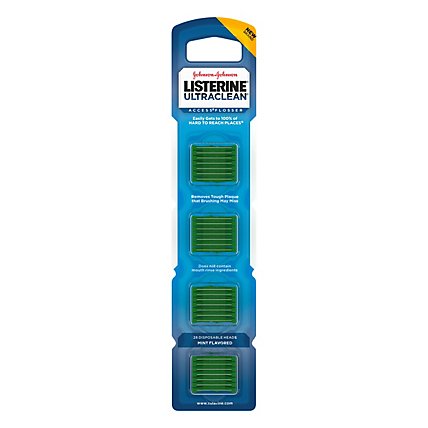 LISTERINE UltraClean Access Flosser Refill Pack Mint Flavored - 28 Count - Image 3