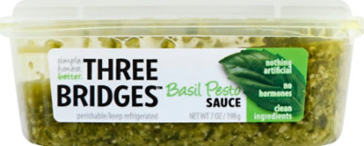 Three Bridges Pesto Sauce - 7 Oz - Image 2