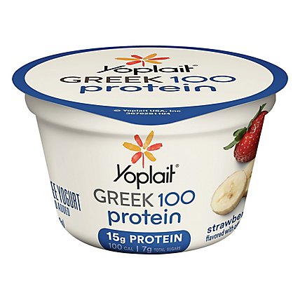 Yoplait Yogurt Greek 100 Calories Fat Free Strawberry Banana - 5.3 Oz - Image 3