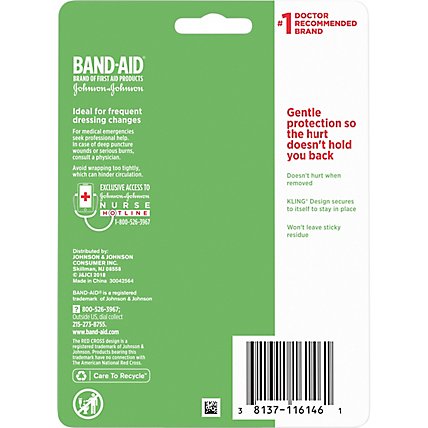 BAND-AID Wrap Hurt-Free Small 1 in - Each - Image 4