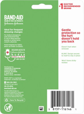 BAND-AID Wrap Hurt-Free Small 1 in - Each - Image 4