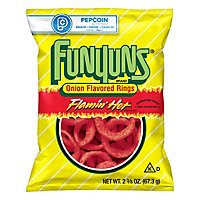 Funyuns Onion Flavored Rings Flamin Hot - 2.38 Oz - Image 1