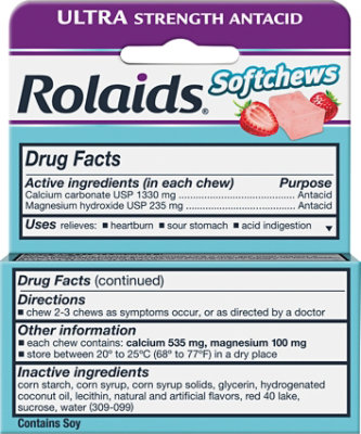 Rolaids Ultra Strength Softchews Strawberry - 12 Count - Image 5