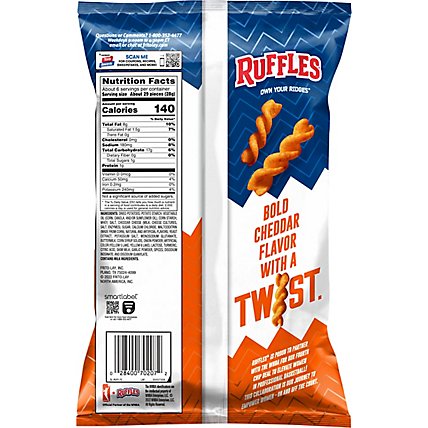  Ruffles Double Cheddar Flavored Twists Potato Snacks - 5.5 Oz - Image 6