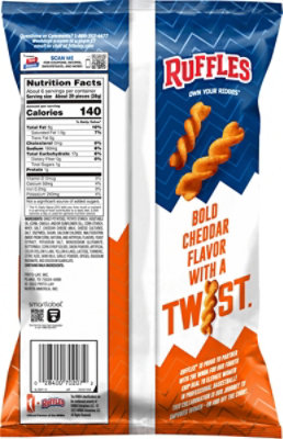  Ruffles Double Cheddar Flavored Twists Potato Snacks - 5.5 Oz - Image 5