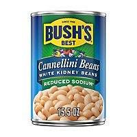 BUSH'S BEST Reduced Sodium Cannellini Beans - 15.5 Oz - Image 1