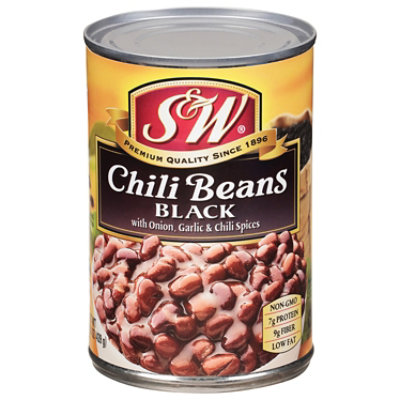 S&W Beans Chili Black - 15.5 Oz