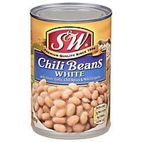 S&W Beans Chili White - 15.5 Oz - Image 1