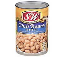 S&W Beans Chili White - 15.5 Oz