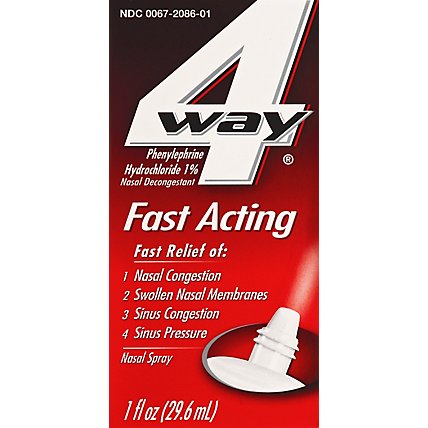 4 Way Nasal Spray Fast Acting - 1 Fl. Oz. - Image 2