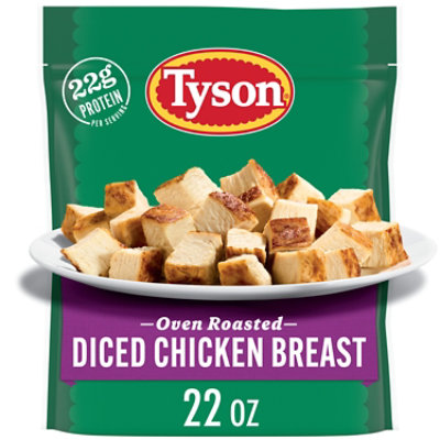 Tyson Oven Roasted Diced Grilled & Ready Chicken Breast - 22 oz