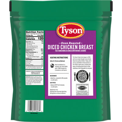 Tyson Oven Roasted Diced Grilled & Ready Chicken Breast - 22 oz - Image 4