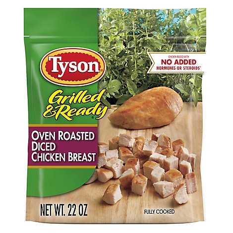 Tyson Grilled & Ready Diced Oven Roasted Chicken Breast - 22 Oz