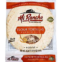 Mi Rancho Mamas Tortilla Flour Burrito Size Bag 8 Count - 20 Oz - Image 2