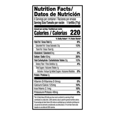 Guerrero Caseras Flour Tortillas Burrito Size - 8 Count - Image 3