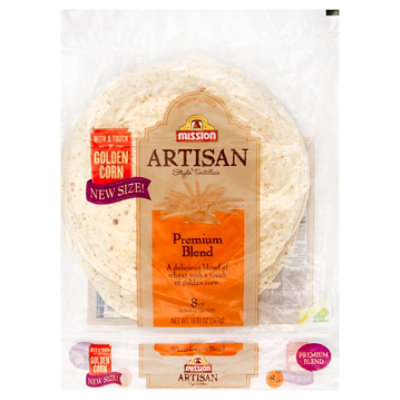 Mission Tortillas Artisan Style Premium Blend 8 Count - 10.4 Oz