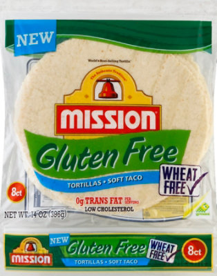 Mission Tortillas Gluten Free Soft Taco Wheat Free Bag 8 Count - 14 Oz - Image 2