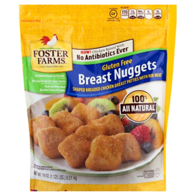 Foster Farms Chicken Breast Nugget Gluten Free - 18 Oz - Pavilions