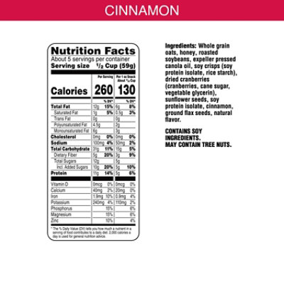 Bear Naked Granola With 11g of Protein Original Cinnamon - 11.2 Oz - Image 4