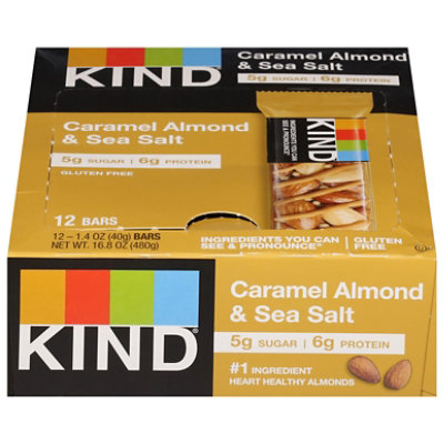KIND Bar Nuts & Spices Caramel Almond & Sea Salt - 12-1.4 Oz - Image 1