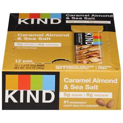 KIND Bar Nuts & Spices Caramel Almond & Sea Salt - 12-1.4 Oz