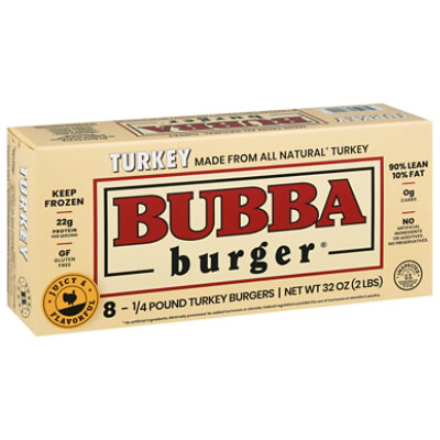 Bubba Burger Turkey Frozen - 2 Lb