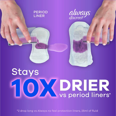 Always Discreet Very Light Absorbency Incontinence Liners - 48 Count - Image 4