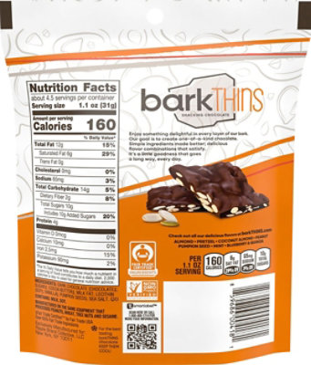 Bark Thins Dark Chocolate Pumpkin Seed - 4.7 Oz - Image 6