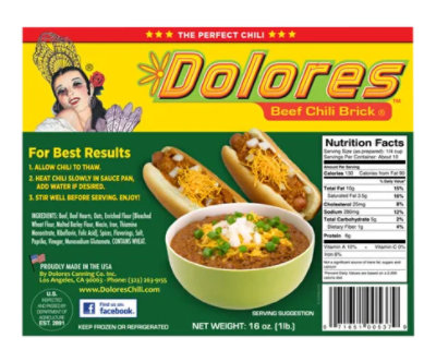 Dolores Chili Brick - 16 Oz - Image 1