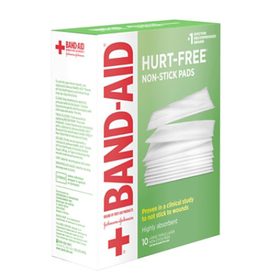 BAND-AID Pads Non-Stick Large - 10 Count - Image 1