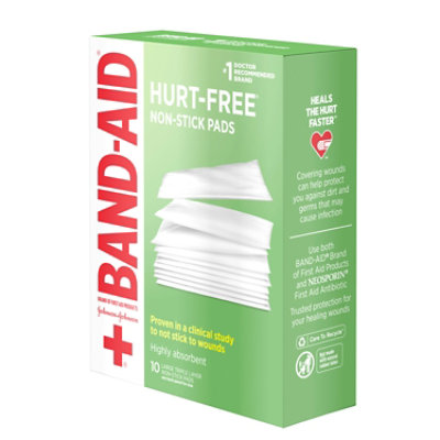 BAND-AID Pads Non-Stick Large - 10 Count - Image 2