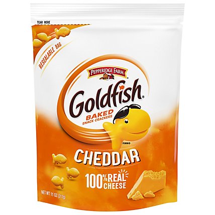 Pepperidge Farm Goldfish Crackers Baked Snack Cheddar On The GO Pack - 11 Oz - Image 1