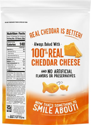 Pepperidge Farm Goldfish Crackers Baked Snack Cheddar On The GO Pack - 11 Oz - Image 6