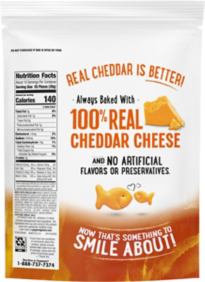 Pepperidge Farm Goldfish Baked with Whole Grain Cheddar Crackers Bag - 11 Oz - Image 6