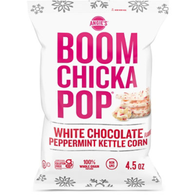 Angie's BOOMCHICKAPOP White Chocolate & Peppermint Flavored Kettle Corn Popcorn - 4.5 Oz - Image 1