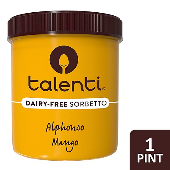 Talenti Sorbetto Dairy Free Alphonso Mango - 1 Pint