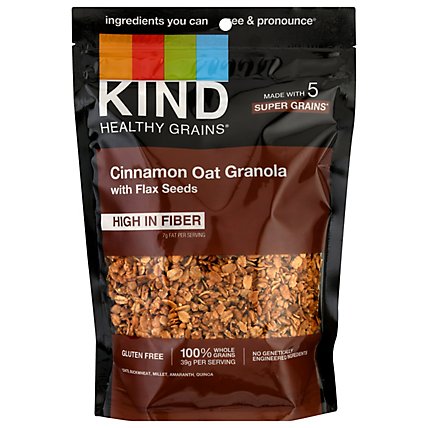 KIND Healthy Grains Clusters Cinnamon Oat with Flax Seeds - 11 Oz - Image 3